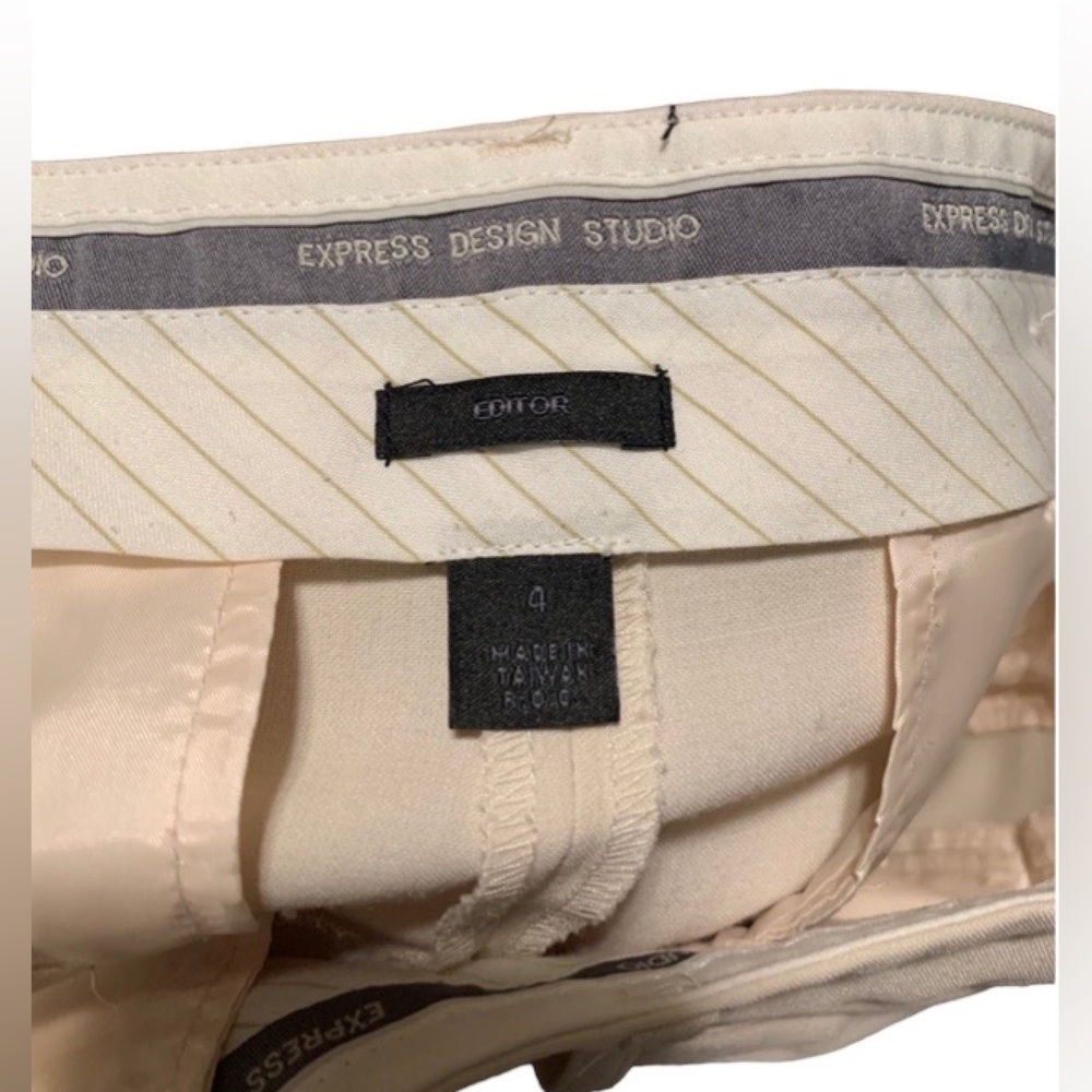 Express, Editor Pant, Size 4, Cream - image 2